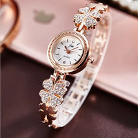 Bracelet Ladies Watch with Flower - Shaped Dial | Stainless Steel Strap | Quartz Movement - snake - label