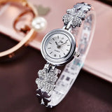 Bracelet Ladies Watch with Flower - Shaped Dial | Stainless Steel Strap | Quartz Movement - snake - label