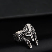 Bold Warrior Mask Ring - New Fashion Statement for Unique Personalities