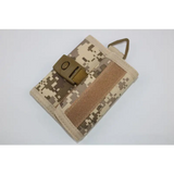 Camouflage Wallet with Key Pendant Bag Function - Durable Nylon 600D - Outdoor Sports Style - Compact 27*11.8 Size - snake - label