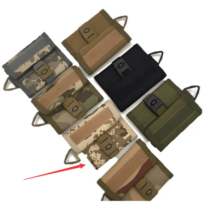 Camouflage Wallet with Key Pendant Bag Function snake - label