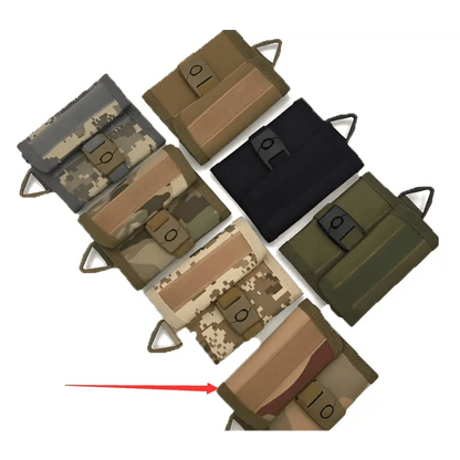 Camouflage Wallet with Key Pendant Bag Function snake - label