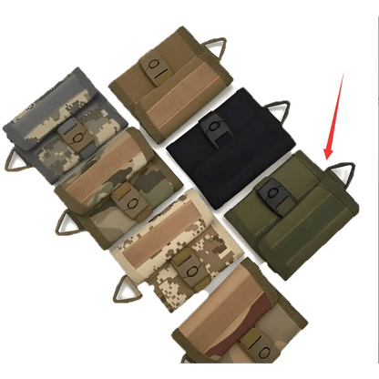 Camouflage Wallet with Key Pendant Bag Function snake - label