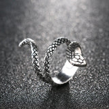 Captivating Spirit Snake Ring: High - Quality Alloy, Adjustable Size, Intricate Design, Symbolism of Wisdom - snake - label