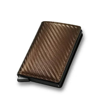 Carbon Fiber Men's Wallet - RFID Protection, Sleek Design, Multiple Colors - snake - label