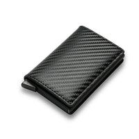 Carbon Fiber Men's Wallet - RFID Protection, Sleek Design, Multiple Colors - snake - label