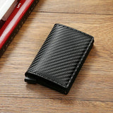 Carbon Fiber Men's Wallet - RFID Protection, Sleek Design, Multiple Colors - snake - label