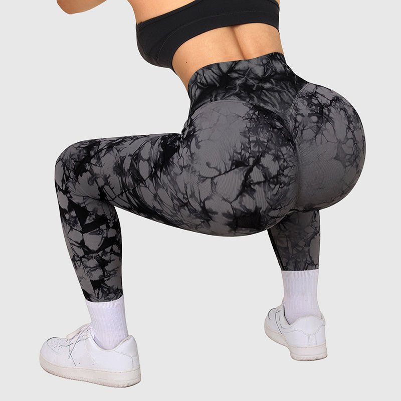 Seamless Tie - Dye Leggings snake - label