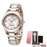 Ceramic Ladies Watches: Waterproof, Quartz Movement, Various Colors - Fashionable & Durable - snake - label