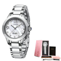 Ceramic Ladies Watches: Waterproof, Quartz Movement, Various Colors - Fashionable & Durable - snake - label