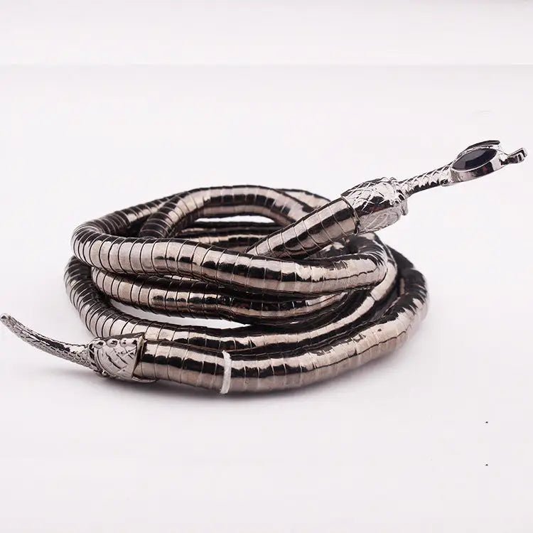 Classy Collar Alloy Necklace with 6mm*900mm Chain & Eye - Catching Designs snake - label