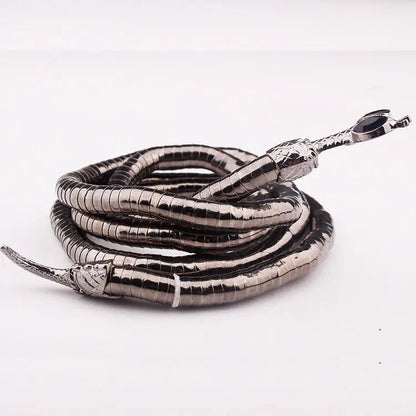 Classy Collar Alloy Necklace with 6mm*900mm Chain & Eye - Catching Designs snake - label