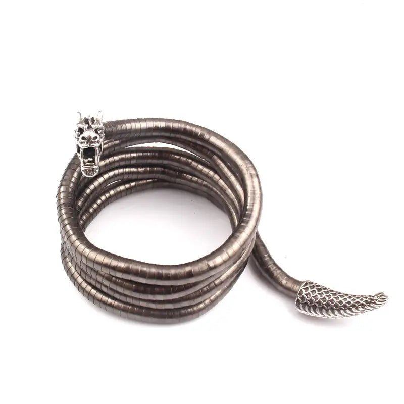 Classy Collar Alloy Necklace with 6mm*900mm Chain & Eye - Catching Designs snake - label