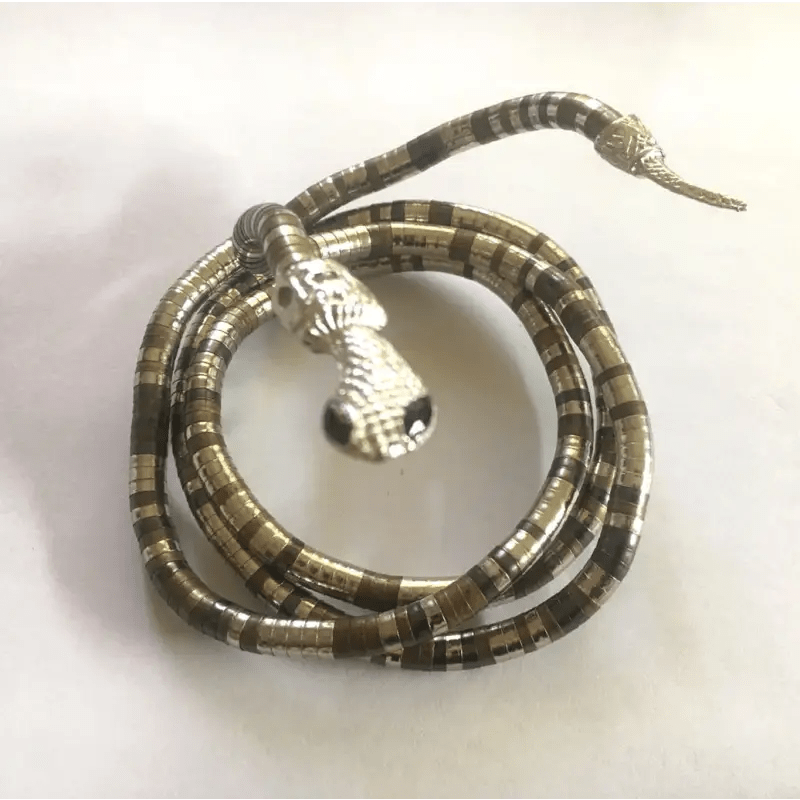 Classy Collar Alloy Necklace with 6mm*900mm Chain & Eye - Catching Designs snake - label