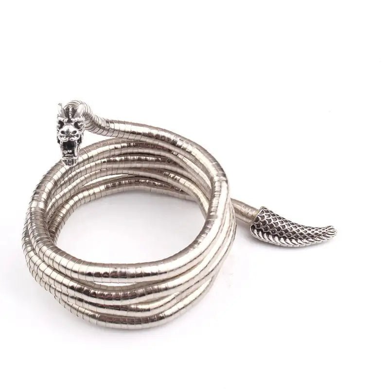 Classy Collar Alloy Necklace with 6mm*900mm Chain & Eye - Catching Designs snake - label