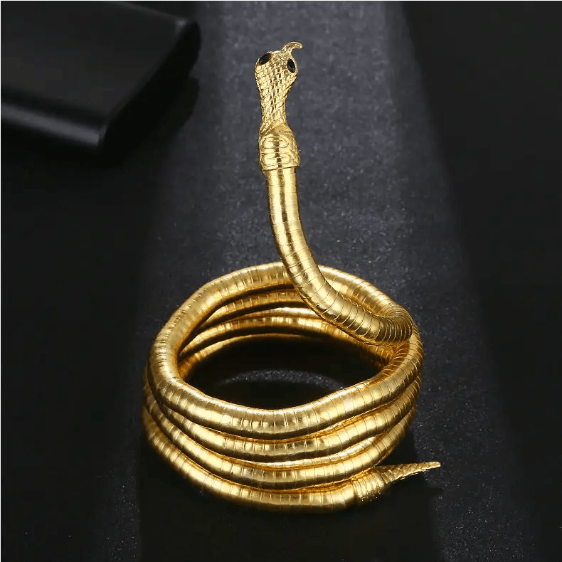 Classy Collar Alloy Necklace with 6mm*900mm Chain & Eye - Catching Designs snake - label