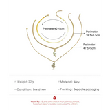 Clavicle Chain Snake Necklace with Adjustable Length - Premium Gold Alloy - snake - label