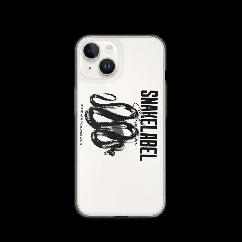 Clear iPhone Case: Protective Clear Case for iPhone SE 2020 snake - label