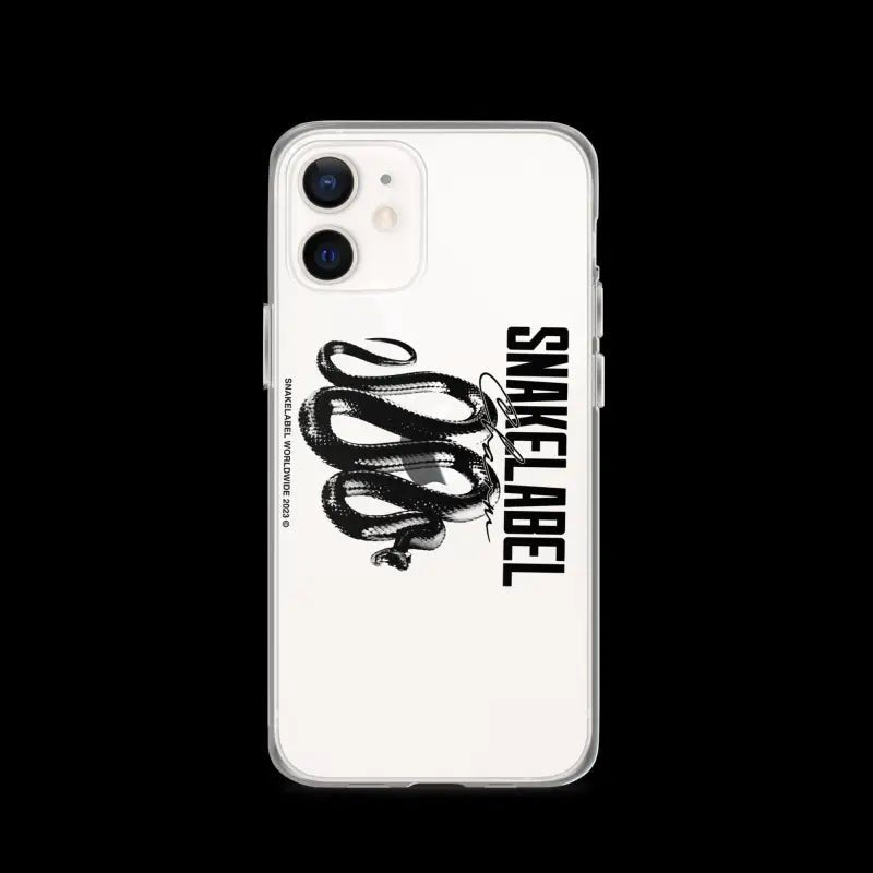 Clear iPhone Case: Protective Clear Case for iPhone SE 2020 snake - label