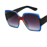 Colorful Glitter Sunglasses with UV Protection & Glittery Frame - snake - label