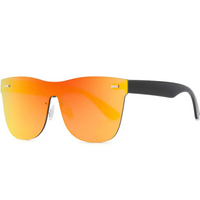 CONSUELO Sunglasses: Modern One - Piece Design, UV Protection - snake - label