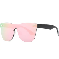 CONSUELO Sunglasses: Modern One - Piece Design, UV Protection - snake - label