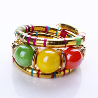 Creative Geometric Snake Bracelet - High - Quality Resin, Exotic Design - snake - label