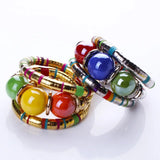 Creative Geometric Snake Bracelet - High - Quality Resin, Exotic Design - snake - label