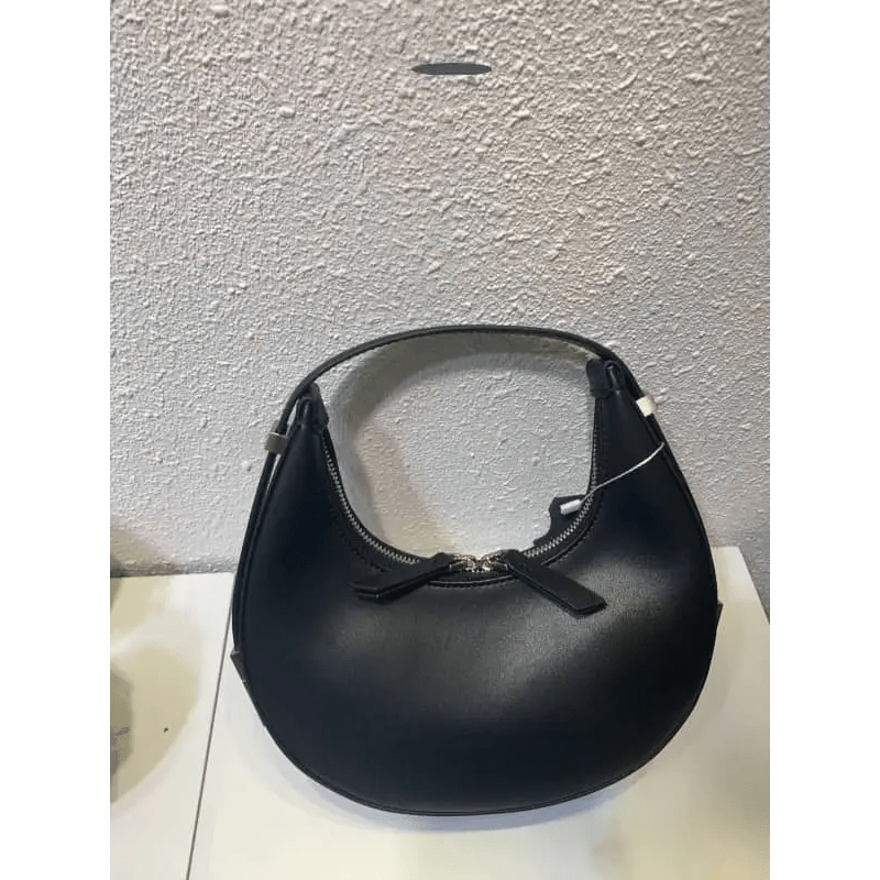 Crescent Leather Small Bag: Stylish U - Shaped Underarm Bag in 4 Colors snake - label