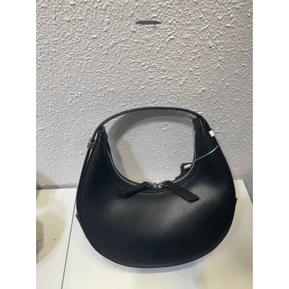 Crescent Leather Small Bag: Stylish U - Shaped Underarm Bag in 4 Colors snake - label