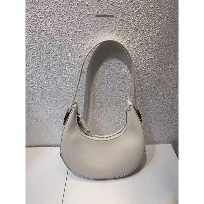 Crescent Leather Small Bag: Stylish U - Shaped Underarm Bag in 4 Colors snake - label
