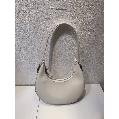 Crescent Leather Small Bag: Stylish U - Shaped Underarm Bag in 4 Colors snake - label