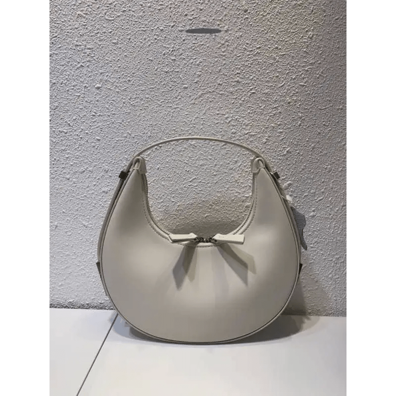Crescent Leather Small Bag: Stylish U - Shaped Underarm Bag in 4 Colors snake - label