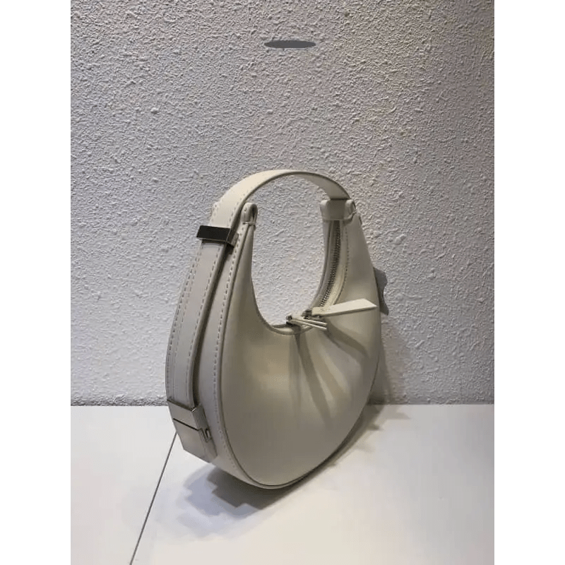 Crescent Leather Small Bag: Stylish U - Shaped Underarm Bag in 4 Colors snake - label