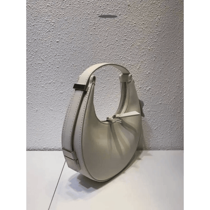 Crescent Leather Small Bag: Stylish U - Shaped Underarm Bag in 4 Colors snake - label