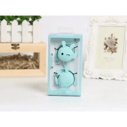 Cute Bunny Earphones: High - Quality ABS Over - Ear Headphones snake - label