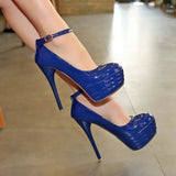 Dance High Heels: Super High Heel Korean Style Stiletto Shoes snake - label