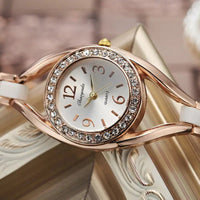 Diamond Bracelet Watch with Elegant Diamond - Encrusted Dial snake - label