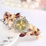 Diamond Ladies Bracelet Watch with Quartz Movement and Conical Crown snake - label