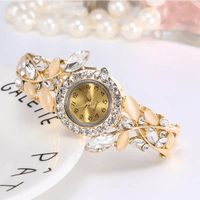 Diamond Ladies Bracelet Watch with Quartz Movement and Conical Crown snake - label