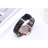 Digital Mesh Band Watches - Stylish 40mm Slim Profile Pointer Display Timepiece snake - label