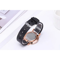 Digital Mesh Band Watches - Stylish 40mm Slim Profile Pointer Display Timepiece - snake - label