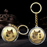 Dogecoin Keychain: 3D Golden Design for Crypto Enthusiasts snake - label