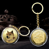 Dogecoin Keychain: 3D Golden Design for Crypto Enthusiasts snake - label