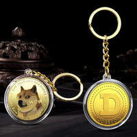 Dogecoin Keychain: 3D Golden Design for Crypto Enthusiasts - snake - label