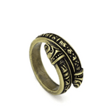 Double - Headed Snake Ring - Vintage Alloy Style, Adjustable Fit & Men's Design snake - label