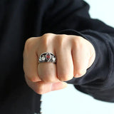 Double Snake Balach Ring | 925 Silver Lord of the Rings, Aragorn Design - snake - label