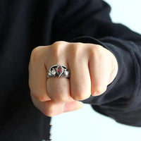 Double Snake Balach Ring | 925 Silver Lord of the Rings, Aragorn Design snake - label