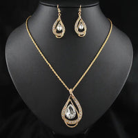 Drop Crystal Necklace | Dazzling Alloy & Crystal Pendant snake - label