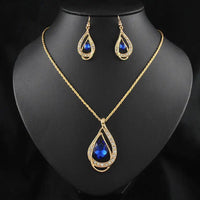 Drop Crystal Necklace | Dazzling Alloy & Crystal Pendant snake - label